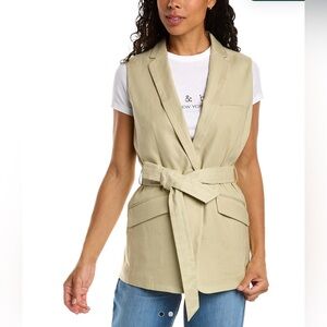 NWT rag & bone Margot linen blazer vest